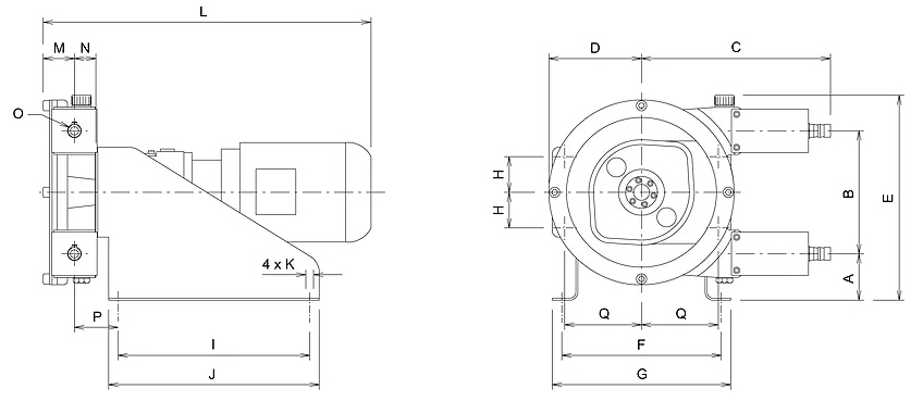 Albin高壓軟管泵ALH25 / ALH32 / ALH40 (CIP)結(jié)構(gòu)圖